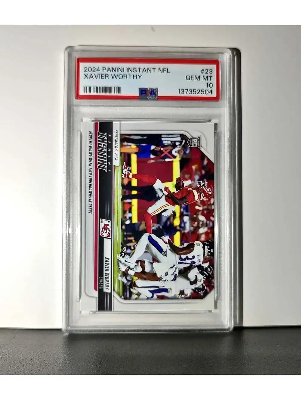 Xavier Worthy Rookie 2024 Panini Instant NFL #23 PSA 10 Gem Mint